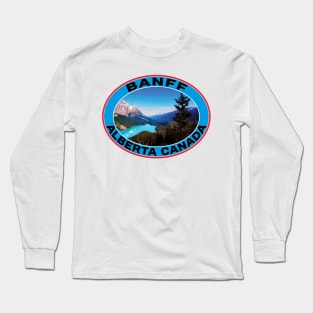 Banff Alberta Canada National Park Mountains Lake Long Sleeve T-Shirt